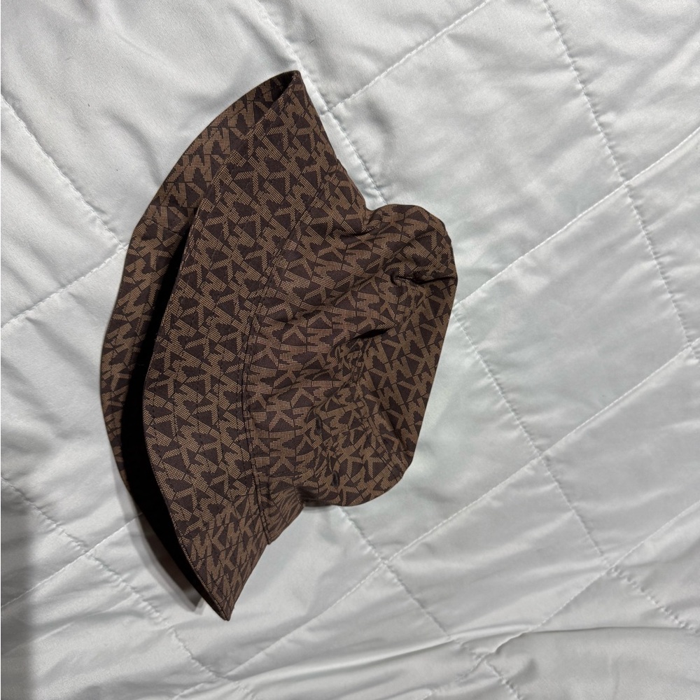Michael Kors Brown Patterned Hat NWT - image 3